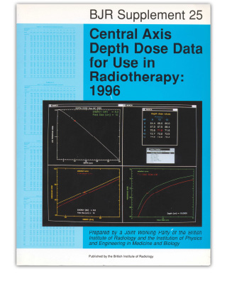 放射線治療　BJR Supplement 25 放射線治療データ 1996 Central Axis Depth Dose Data for Use in Radiotherapy